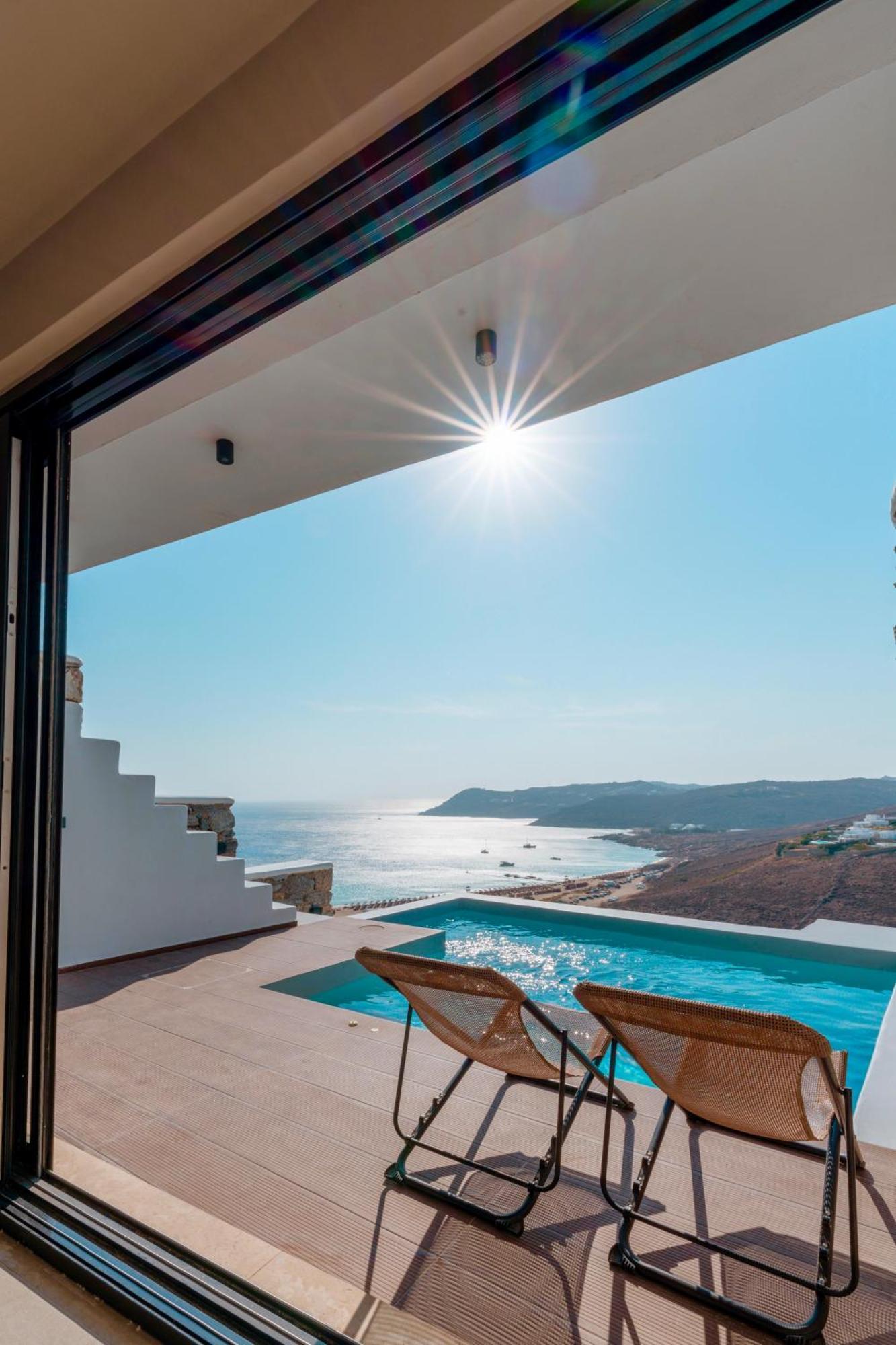 Luxury House With Private Pool At Elia Beach Mykonos Town Buitenkant foto