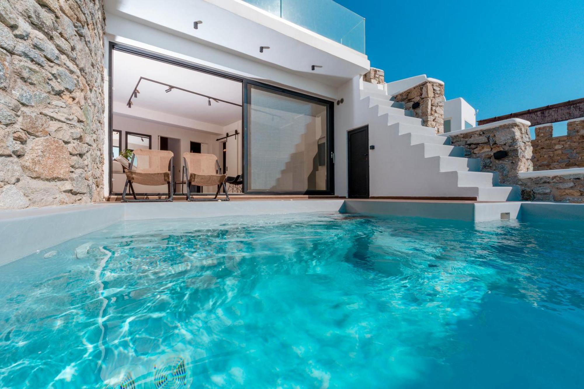 Luxury House With Private Pool At Elia Beach Mykonos Town Buitenkant foto